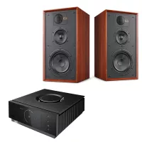 Naim Uniti Atom HDMI + Wharfedale Linton (Czerwony Mahoń / Mahogany Red) - Raty 10x0% lub specjalna oferta! - Dostawa 0zł!