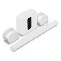 Sonos Arc Ultra + 2x Era 300 + Sub 4 / Sub (Gen 4) (Biały) - Raty 10x0% - Dostawa 0zł!