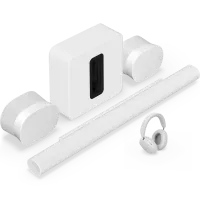 Sonos Arc Ultra + 2x Era 300 + Sub 4 / Sub (Gen 4) + Ace (Biały) - Raty 10x0% - Dostawa 0zł!