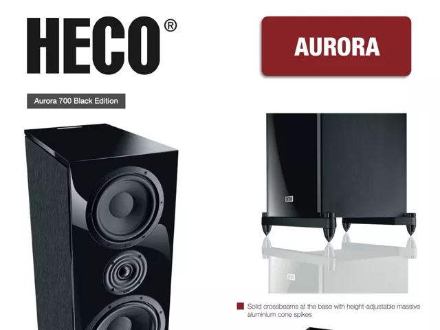 Heco Aurora 700 w limitowanej wersji Black Edition