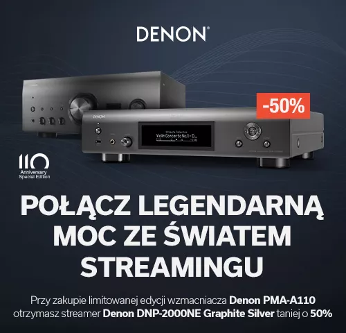 Wybierz Denona PMA-A110 i  uzyskaj 50% rabatu na Denona DNP-2000NE!