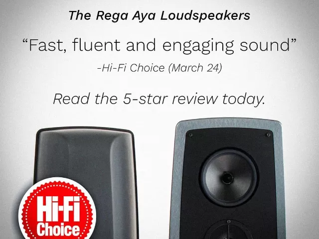 5 gwiazdek dla Rega AYA od brytyjskiego Hi-Fi Choice magazine